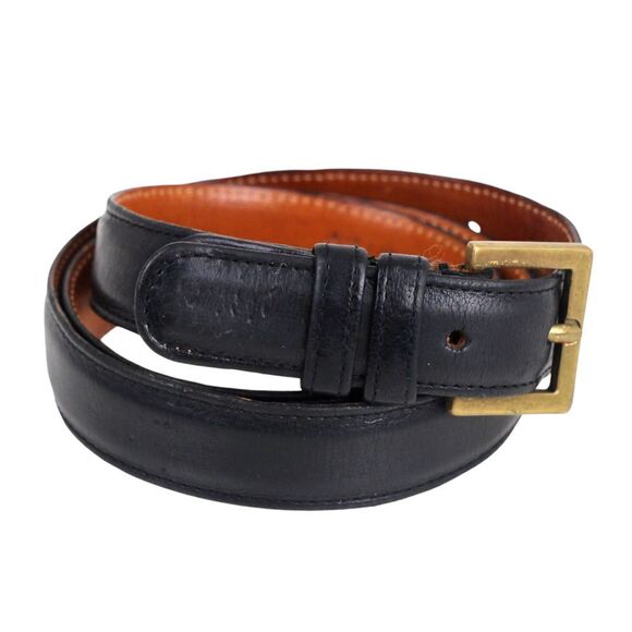 Coach BLACK GENUINE LEATHER 1"Wd CLASSIC CASUAL DRESS MEN'S BELT Sz 34/85(P27 - Picture 6 of 13